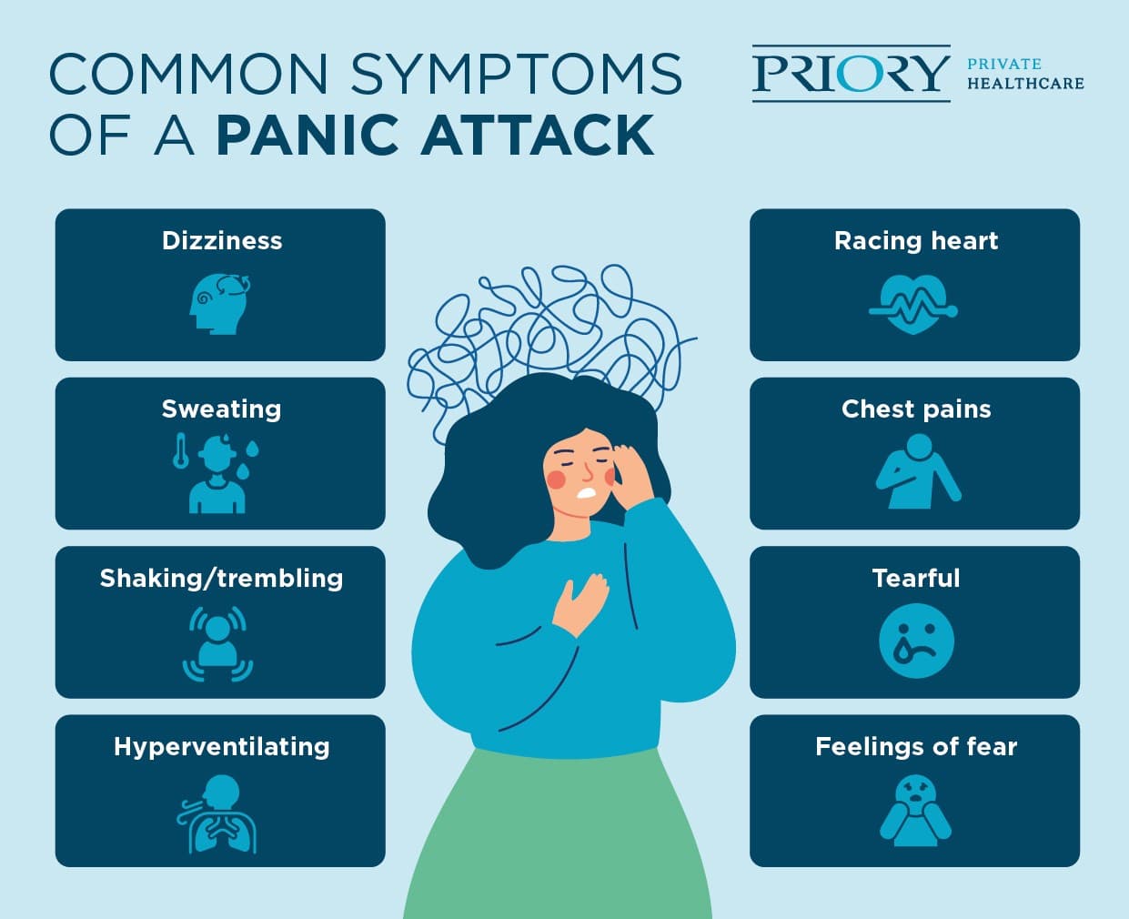 Common symptoms of a panic attack