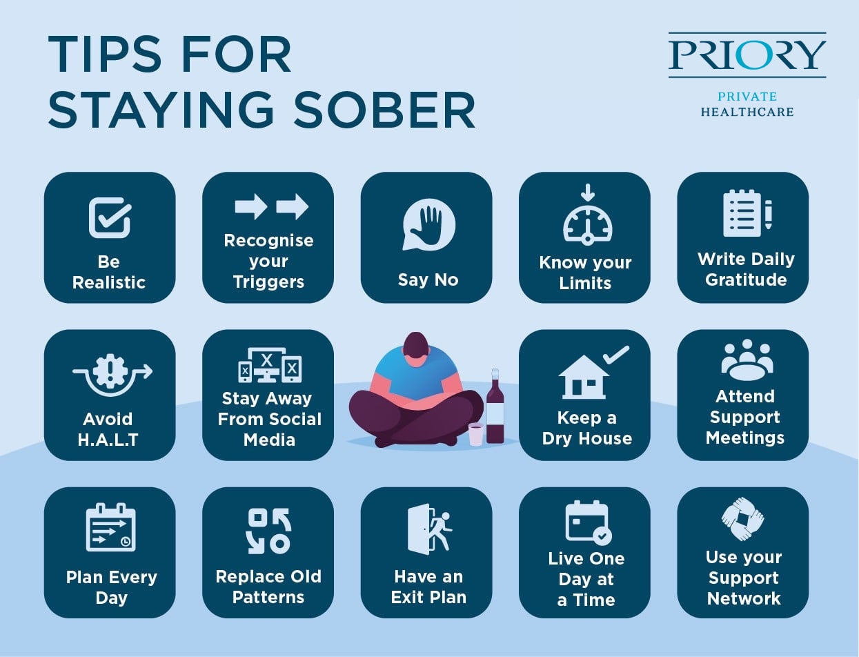 tips for staying sober