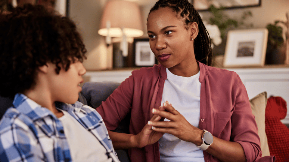 Parent Talking With Child
